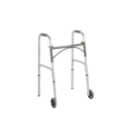 Folding Walker, Two Button with 5" Wheels