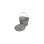 Commode Bucket with Metal Handle and Cover, 7.5 Quart - Image 4