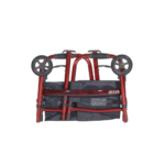 DELUXE FOLDING TRAVEL WALKER WITH 5" WHEELS - Image 2