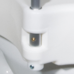 2-in-1 Locking Raised Toilet Seat with Tool-free Removable Arms - Image 3