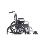 Poly Fly Light Weight Transport Chair Wheelchair with Swing away Footrest - Image 2