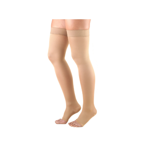 0363 OPAQUE, KNEE HIGH, CLOSED TOE 20-30 MMHG (4) 0362 / OPAQUE, THIGH HIGH, OPEN TOE / 20-30 MMHG - Image 1