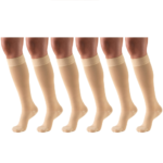 8844 / KNEE HIGH-SILICONE DOT TOP, CLOSED TOE / 30-40 MMHG