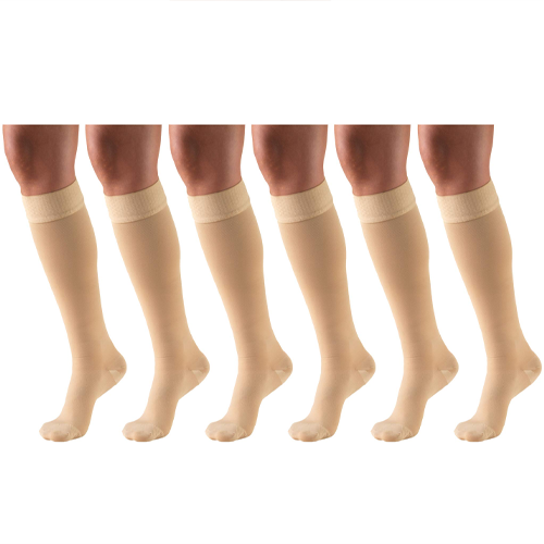 8844 / KNEE HIGH-SILICONE DOT TOP, CLOSED TOE / 30-40 MMHG 8844 / KNEE HIGH-SILICONE DOT TOP, CLOSED TOE / 30-40 MMHG - Image 1