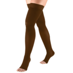 0848 / THIGH HIGH, SILICONE DOT TOP, OPEN TOE / 30-40 MMHG - Image 2