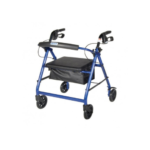 Aluminum Rollator wit Fold Up & Removable Back Support, Padded Seat, 6'' Casters & Loop Locks
